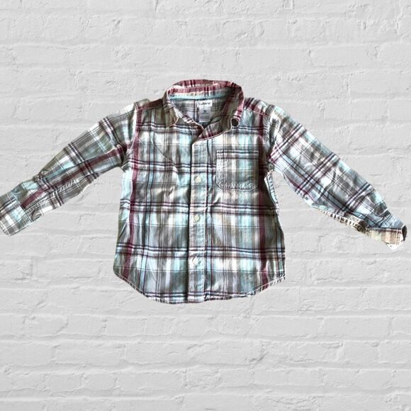 Carter’s Plaid long sleeve Button down - Picture 1 of 6